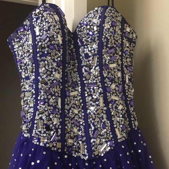 Purple homecoming dress - Picture 3 of 6